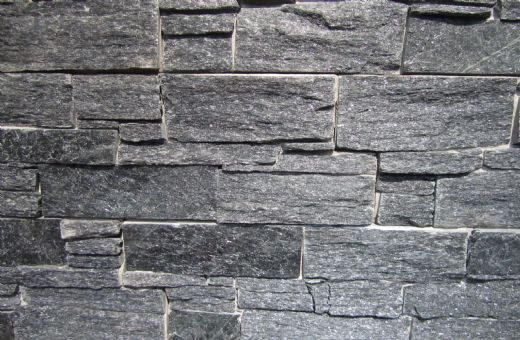 Wandpaneele aussen aus Naturstein - Dark Grey