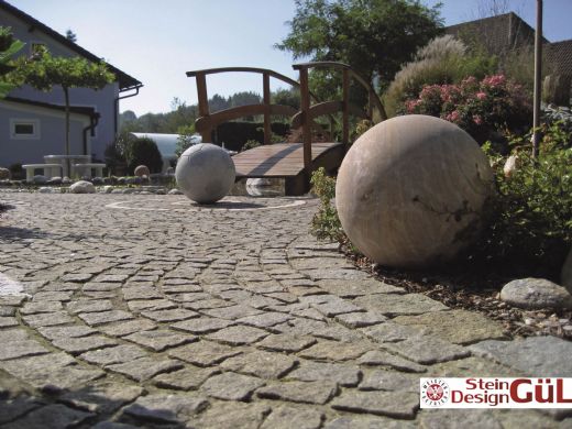 Anwendung Granit Hellgrau Kleinpflasterstein