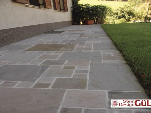 Anwendung Sandstein Kandla Grey