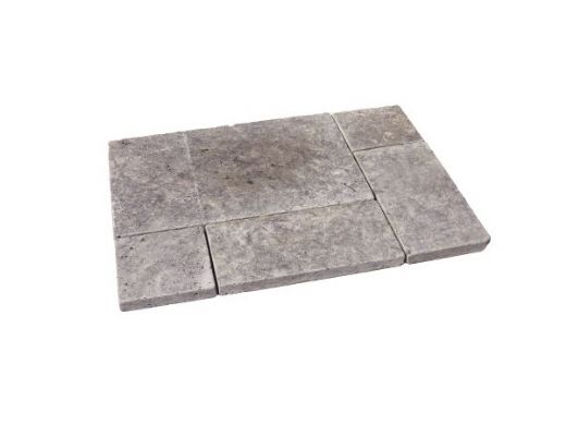 Rm. Verband aus Naturstein - Travertin Silver Blua