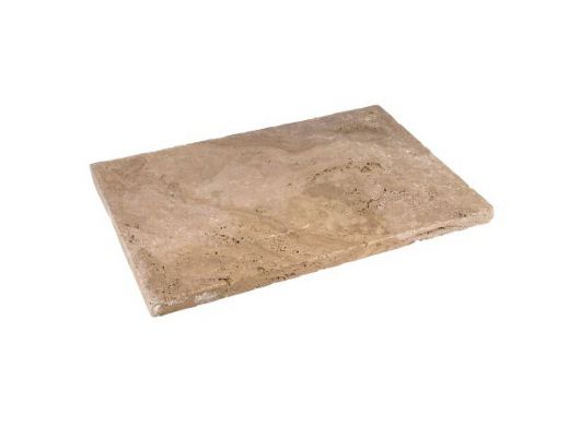 Bodenplatte aus Naturstein - Travertin Beige