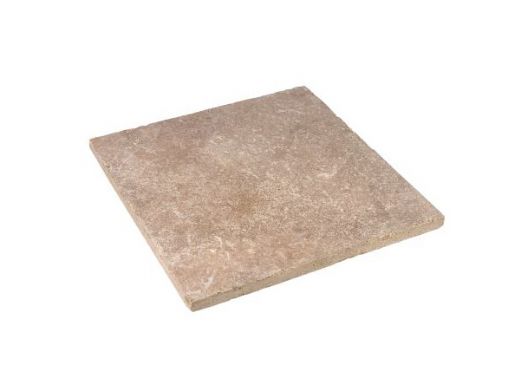 Bodenplatte aus Naturstein - Travertin Beige