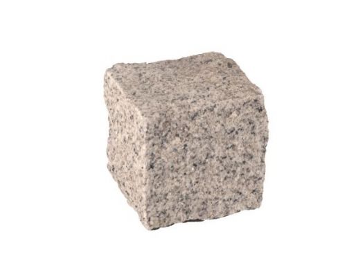Pflasterplatte aus Naturstein - Granit Hellgrau