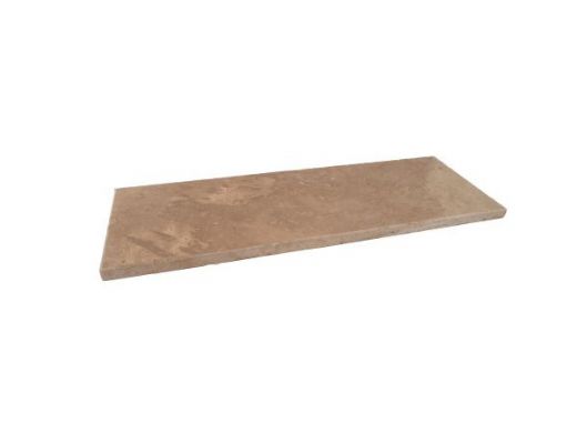 Trittstufe aus Naturstein - Travertin Beige