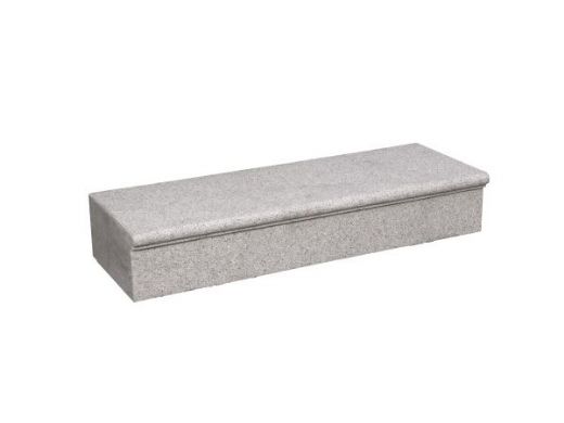 Crystall Grey - Blockstufe aus Naturstein