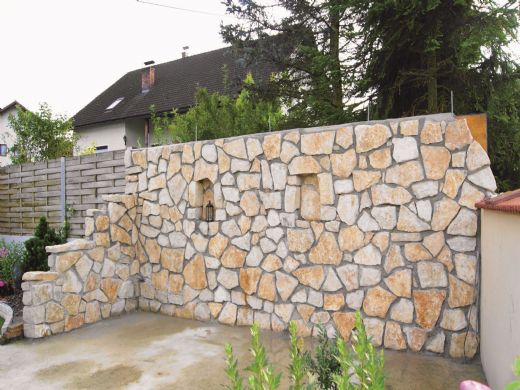 Anwendung Mauer aus Naturstein